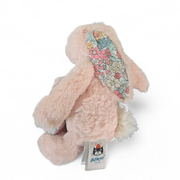 Jellycat Blossom Bashful Bunny Plush Small Pink Floral Ears Stuffed Animal - Picture 5 of 16